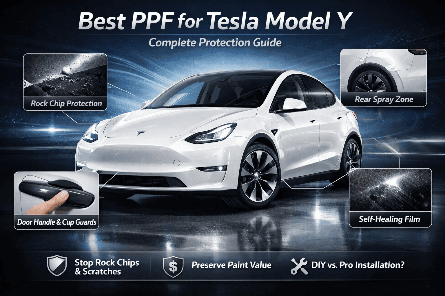 أفضل PPF لطراز تسلا Model Y: دليل الحماية الكامل