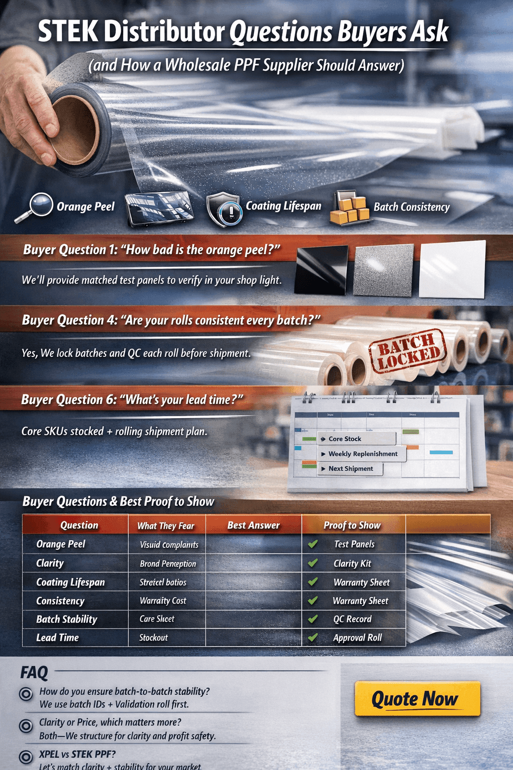 STEK Distributor Questions Buyers Ask