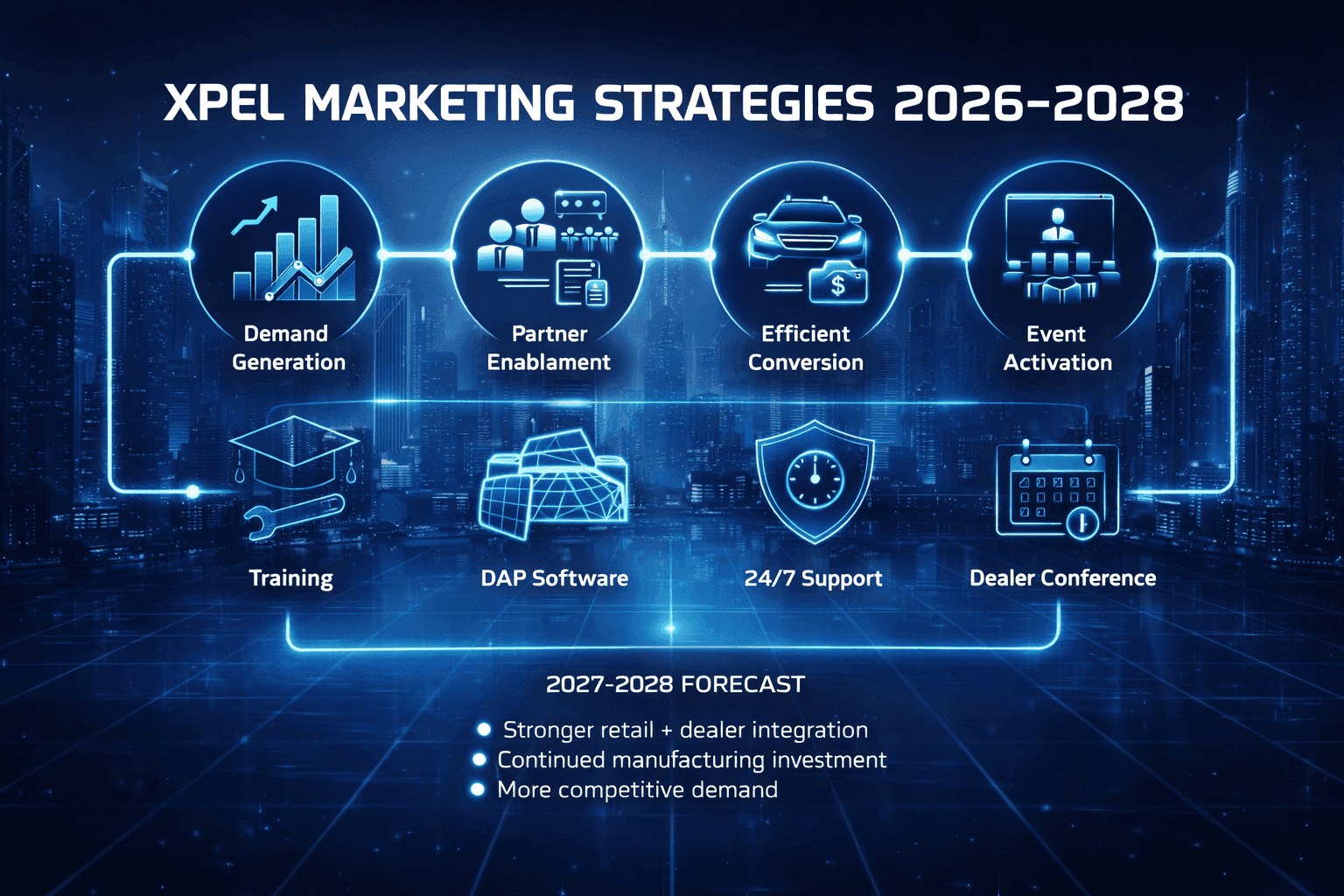 استراتيجيات الحملات التسويقية الحالية لشركة XPEL – 2026-2028