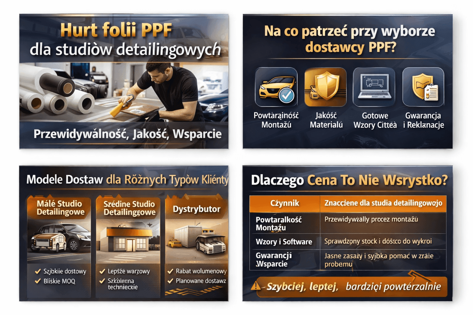 Hurt folii PPF dla studiów detailingowych - jak wybierać dostawcę i ograniczać ryzyko